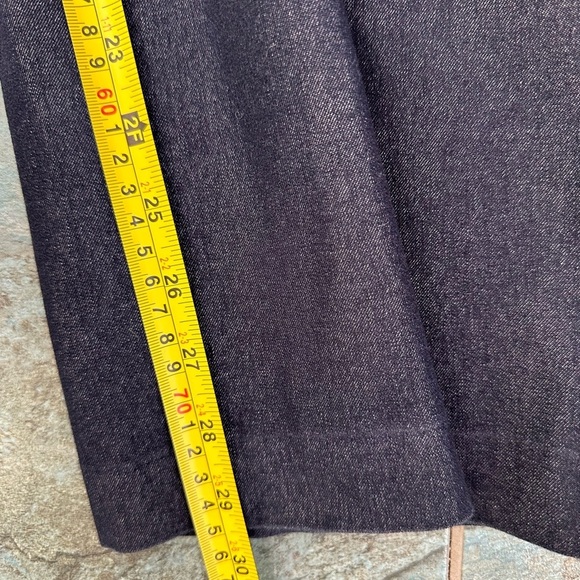 Talbots Women’s 10 Newport Pants, Dark Blue Denim 29” Inseam Mid Rise Wide Leg - Picture 9 of 9